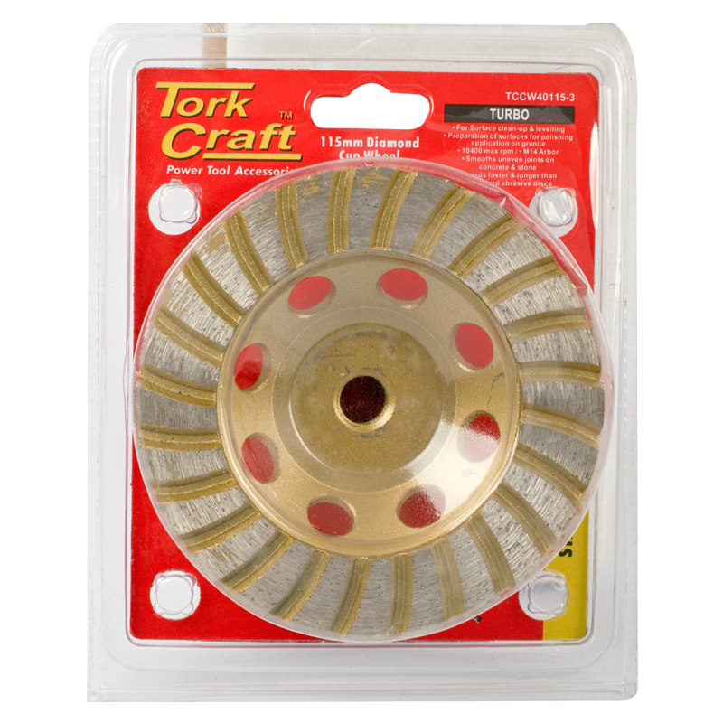 DIA. CUP WHEEL 115MM X M14 TURBO COLD PRESSED DIA. CUP WHEEL 115MM X M14 TURBO COLD PRESSED