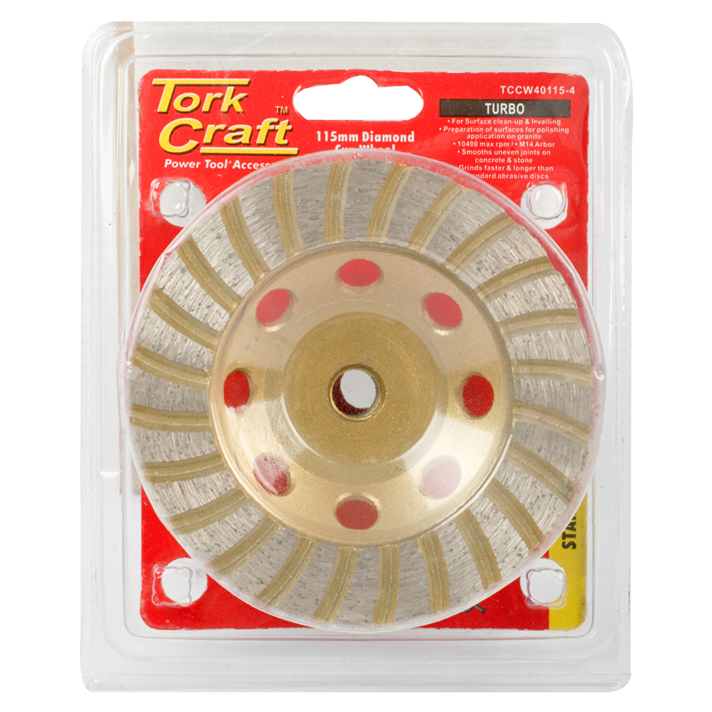 DIA. CUP WHEEL 115MM X M14 TURBO LASER WELDED DIA. CUP WHEEL 115MM X M14 TURBO LASER WELDED