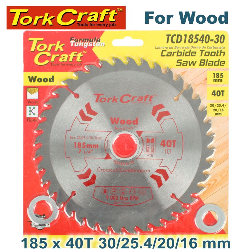 BLADE TCT 185 X 40T 30/20/16/1 GENERAL PURPOSE COMBINATION BLADE TCT 185 X 40T 30/20/16/1 GENERAL PURPOSE COMBINATION