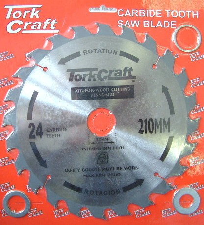 BLADE TCT 210 X 24T 16MM GENERAL PURPOSE RIP BLADE TCT 210 X 24T 16MM GENERAL PURPOSE RIP