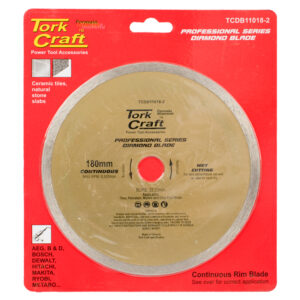 DIAMOND BLADE CONT. RIM 180 X 22.23