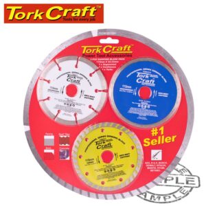 DIAM.BL.3PCE SET 115 CON/SEG/TURBO COLOUR PACK
