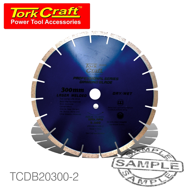 DIA. BLADE 300x12x25.4MM GEN. PURP. LASER WELDED SEGMENTED DIA. BLADE 300x12x25.4MM GEN. PURP. LASER WELDED SEGMENTED