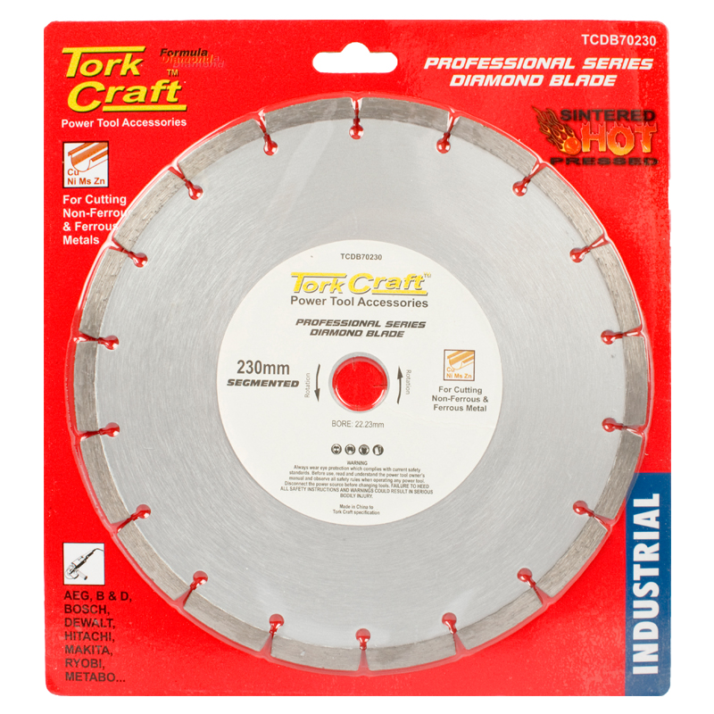 DIAMOND BLADE SEG.230X22.23MM METAL CUTTING DIAMOND BLADE SEG.230X22.23MM METAL CUTTING