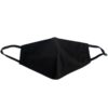 POLYPROP / POLYEST / COTTON 4 X LAYER FACE MASK WASH/RE-USEABLE BLACK