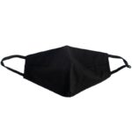 POLYPROP / POLYEST / COTTON 4 X LAYER FACE MASK WASH/RE-USEABLE BLACK