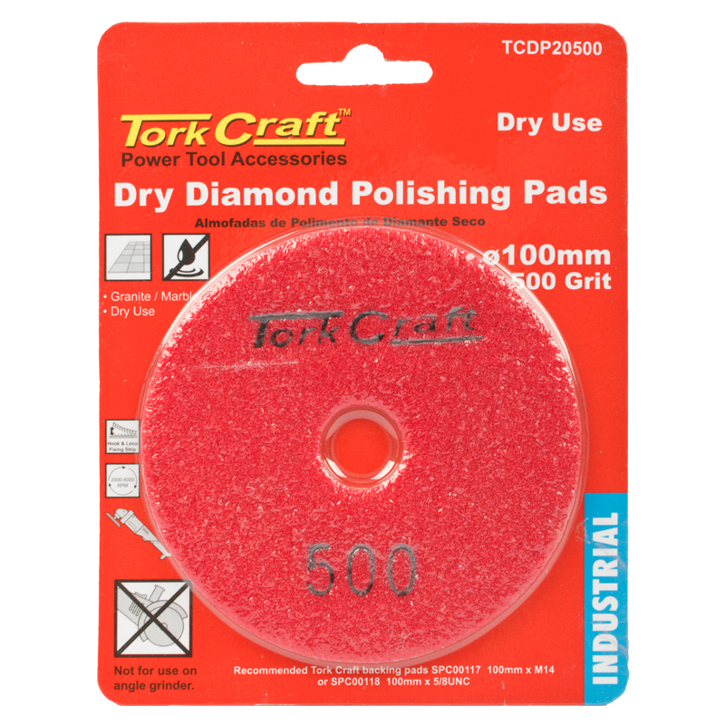 100MM DIAMOND POLISHING PAD 500 GRIT DRY USE 100MM DIAMOND POLISHING PAD 500 GRIT DRY USE