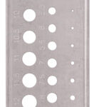 DRILL BIT MEASURING PLATE 1-13MM (0.5 INCR)