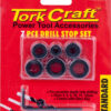 TORK CRAFT 7PC DRILL STOP SET (5.6.8.10.11.12MM) C/W ALLEN KEY