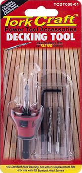 DECKING TOOL 8G STD HEAD PRE-DRILL & COUNTERSINK DECKING TOOL 8G STD HEAD PRE-DRILL & COUNTERSINK