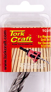 REPL. DRILL BIT FOR DECKING TOOL 10G X 5PC PRE-DRILL AND COUNTERSINK