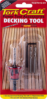 DECKING TOOL 12G STD HEAD PRE-DRILL & COUNTERSINK DECKING TOOL 12G STD HEAD PRE-DRILL & COUNTERSINK
