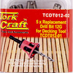 REPL. DRILL BIT FOR DECKING TOOL 12G X 5PC PRE-DRILL AND COUNTERSINK