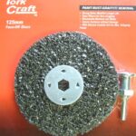 FACE OFF DISC AND ARBOR 125MM CARDED FOR DRILL