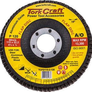 FLAP DISC 115MM 15 DEG.ANGLE 120GRIT
