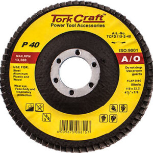 FLAP DISC 115MM 15 DEG.ANGLE 40GRIT