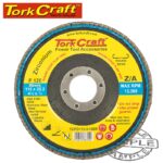 FLAP DISC ROUND EDGE ZIRCONIUM 115MM 120 GRIT FLAT