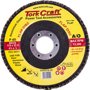 FLAP SANDING DISC 115MM 40GRIT