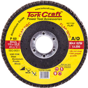FLAP SANDING DISC 115MM 60GRIT