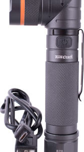 TORCH LED ALUM. 300LM BLK 90DEG USB MAG RECH INCL 1X18650 TORK CRAFT