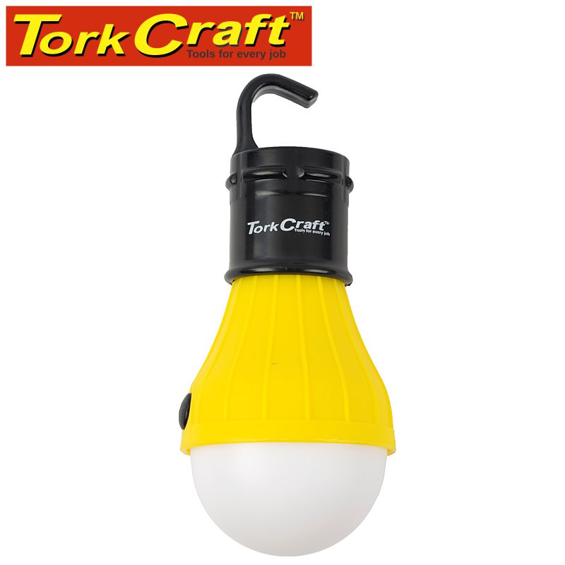 CAMPING LED LIGHT BULB 60LM HANGING HOOK USE 3XAAA BAT TORK CRAFT CAMPING LED LIGHT BULB 60LM HANGING HOOK USE 3XAAA BAT TORK CRAFT