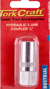 HYDRAULIC 3 JAW COUPLER 1/8' BLISTER