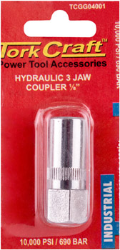 HYDRAULIC 3 JAW COUPLER 1/8' BLISTER HYDRAULIC 3 JAW COUPLER 1/8' BLISTER