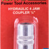 HYDRAULIC 4 JAW COUPLER 1/8' BLISTER