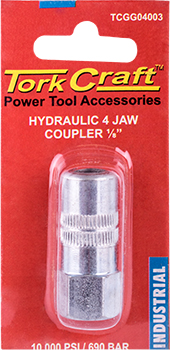 HYDRAULIC 4 JAW COUPLER 1/8' BLISTER HYDRAULIC 4 JAW COUPLER 1/8' BLISTER