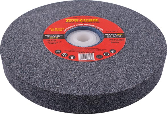 GRINDING WHEEL 150X20X32MM BORE 60GR W/BUSHES FOR B/G BLACK GRINDING WHEEL 150X20X32MM BORE 60GR W/BUSHES FOR B/G BLACK