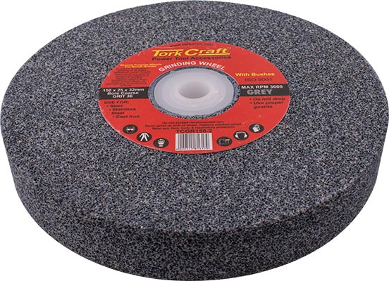 GRINDING WHEEL 150X25X32MM BORE COARSE 36GR W/BUSHES FOR BENCH GRINDER GRINDING WHEEL 150X25X32MM BORE COARSE 36GR W/BUSHES FOR BENCH GRINDER