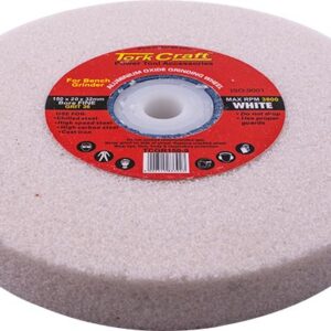 GRINDING WHEEL 150X20X32MM WHITE COARSE 36GR W/BUSHES FOR BENCH GRIN
