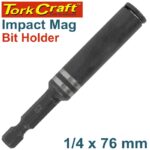 IMPACT MAG.BIT HOLDER 1/4 X 76MM CARDED