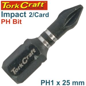 IMPACT PHIL.1 X 25MM INS.BIT 2/CARD