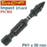 IMPACT PHIL.1 X 50MM POWER BIT 2/CARD