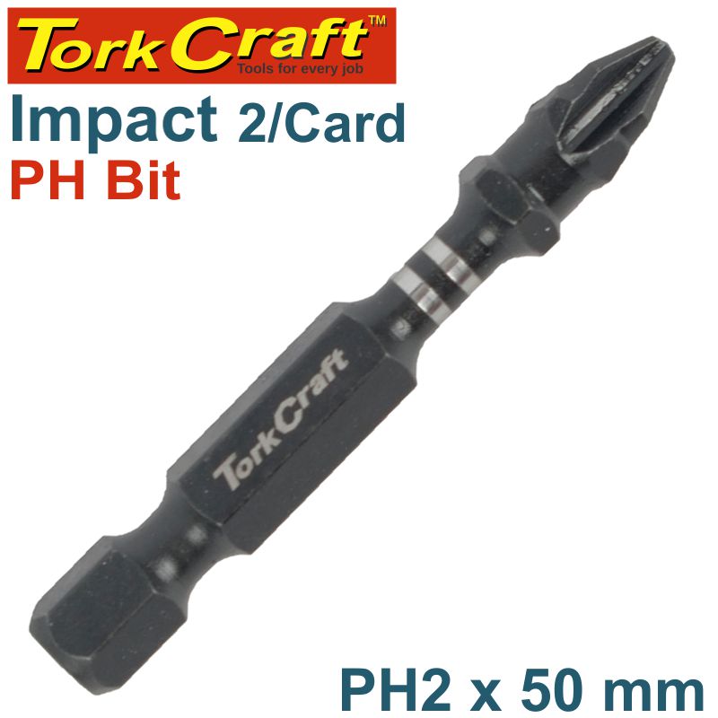 IMPACT PHIL.2 X 50MM POWER BIT 2/CARD IMPACT PHIL.2 X 50MM POWER BIT 2/CARD