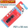IMPACT POZI.1 X 50MM POWER BIT 2/CARD