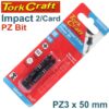 IMPACT POZI.3 X 50MM POWER BIT 2/CARD