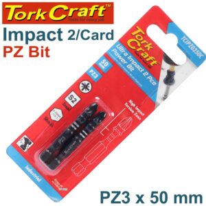 IMPACT POZI.3 X 50MM POWER BIT 2/CARD
