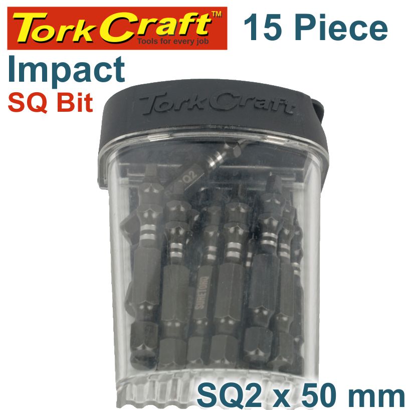 IMPACT SQUARE RECESS PWR BIT NO.2X50MM TIC TAC CASE IMPACT SQUARE RECESS PWR BIT NO.2X50MM TIC TAC CASE