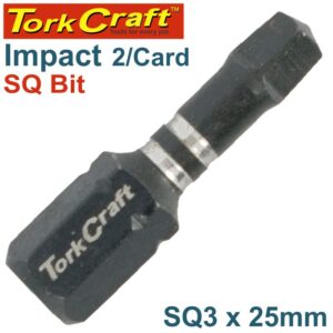 IMPACT SQUARE RECESS INS.BIT NO.3X25MM 2/CARD
