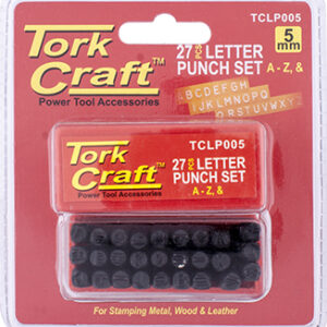 LETTER PUNCH SET 5MM (A-Z) BLACK FINISH