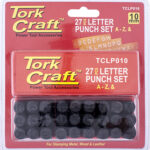 LETTER PUNCH SET 10MM (A-Z) BLACK FINISH