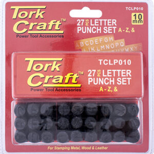 LETTER PUNCH SET 10MM (A-Z) BLACK FINISH
