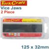 VICE JAWS MAGNETIC ALUM. 125MM X 32MM 2PC RUBBER FACE