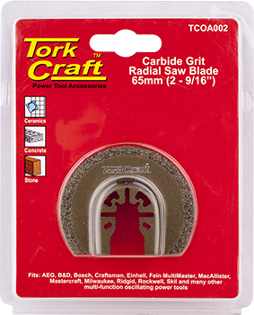 QUICK CHANGE CARBIDE GRIT RADIAL SAW BLADE 65MM(2-9/16') QUICK CHANGE CARBIDE GRIT RADIAL SAW BLADE 65MM(2-9/16')