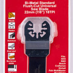 QUICK CHANGE FLUSH CUT METAL SAW BLADE 22MM(7/8')18TPI