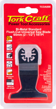 QUICK CHANGE FLUSH CUT UNIVERSAL SAW BLADE 65MM(2-1/2')18TPI QUICK CHANGE FLUSH CUT UNIVERSAL SAW BLADE 65MM(2-1/2')18TPI