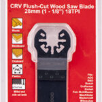 QUICK CHANGE FLUSH CUT WOOD SAW BLADE 28MM(1-1/8')18TPI CRV