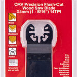 QUICK CHANGE FLUSH CUT WOOD SAW BLADE 34MM(1-5/16')14TPI CRV
